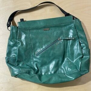 MICHE Green Leather Shoulder Bag (GS)